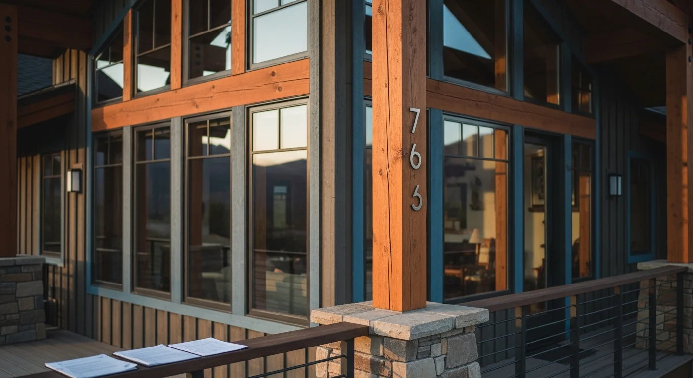 Real estate agent reviewing Colorado seller disclosure requirements 2026 paperwork at a desk with mountain views